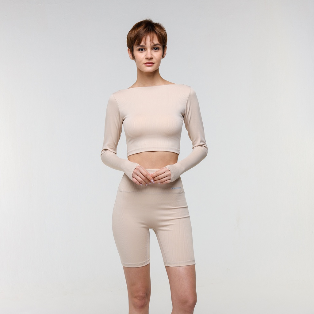 w-ribbed crop long sleeve #99