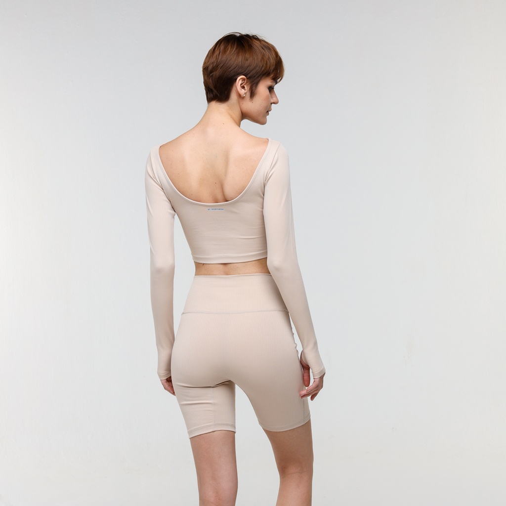 w-ribbed crop long sleeve #99