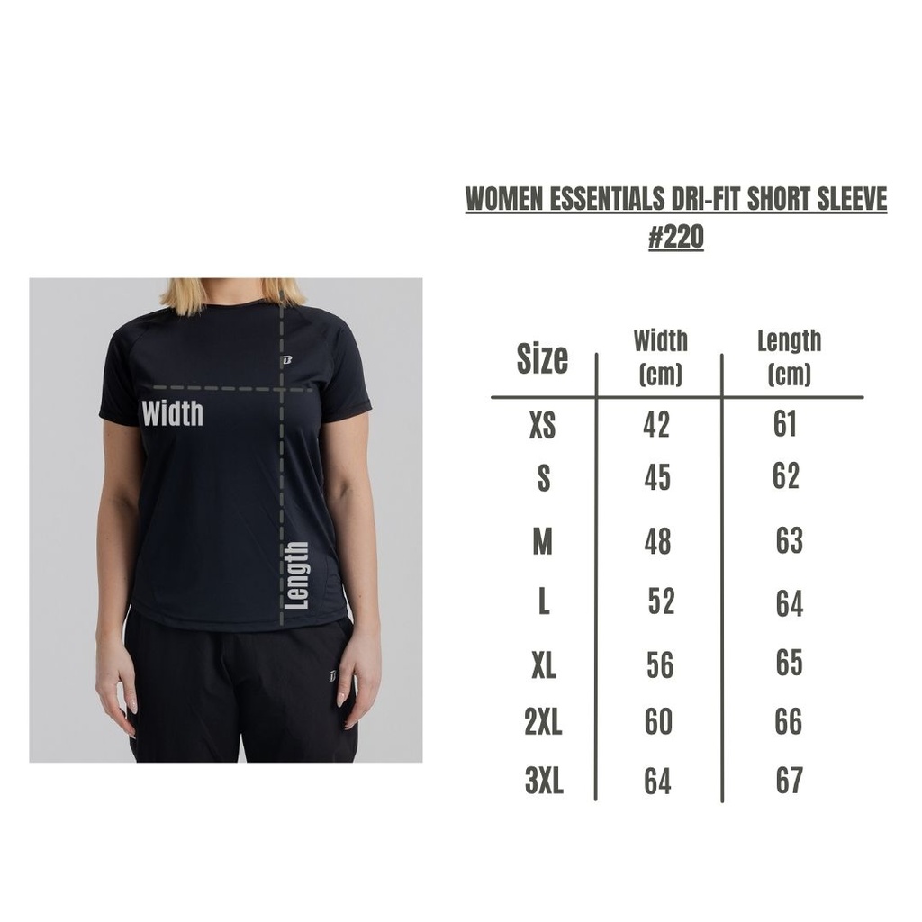 Women Essentials Dri-fit Short Sleeve #220