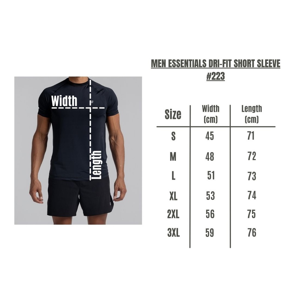 Men Essentials Dri-fit Short Sleeve #223