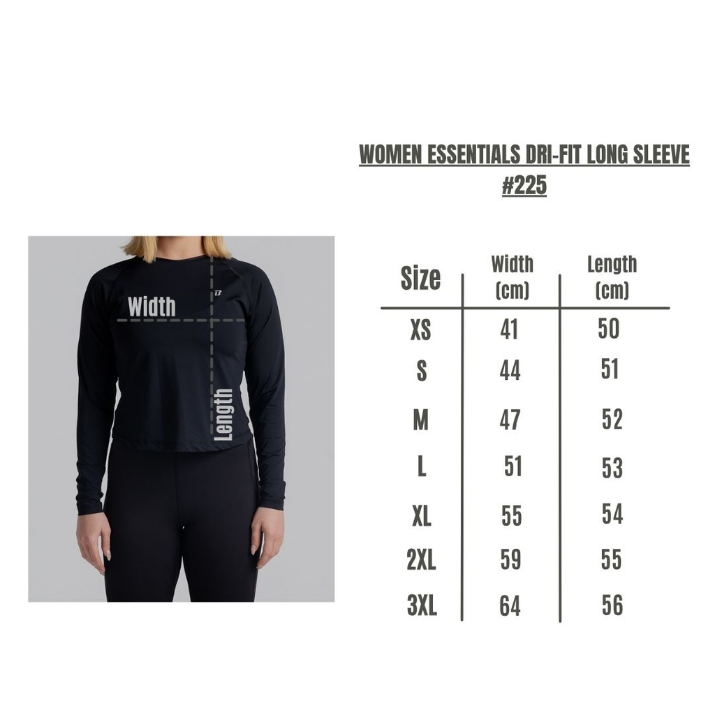 Women Essentials Dri-fit Long Sleeve #225