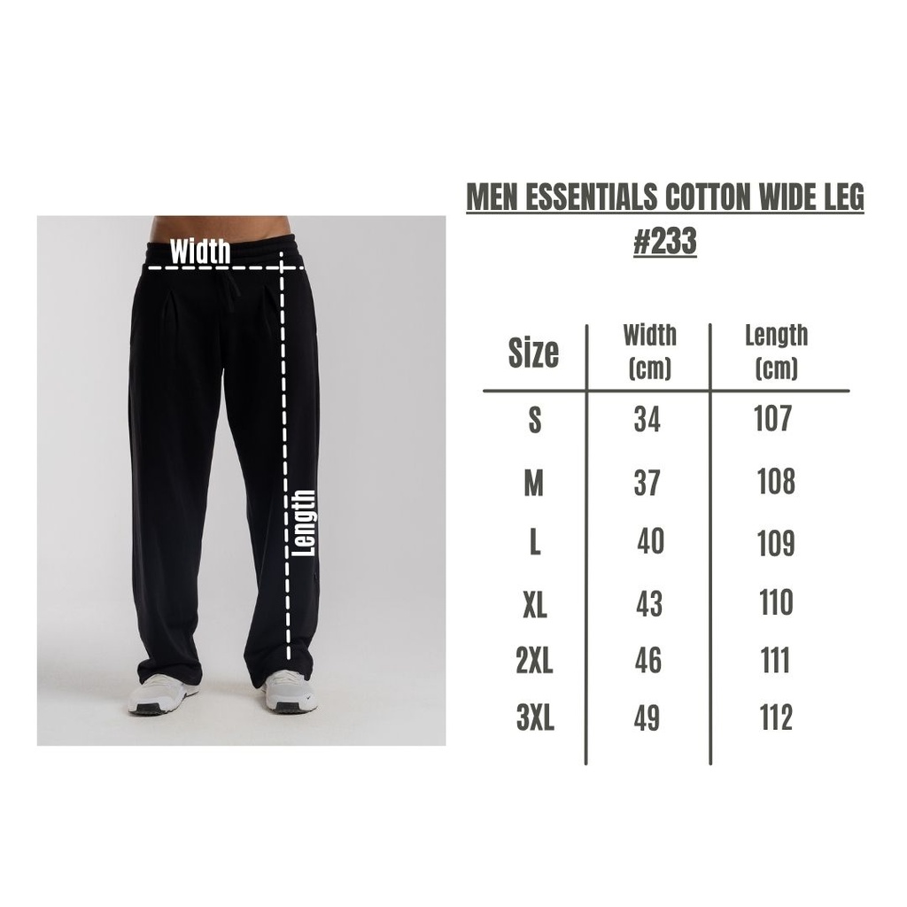 Unisex Essentials Cotton Wide Leg #233