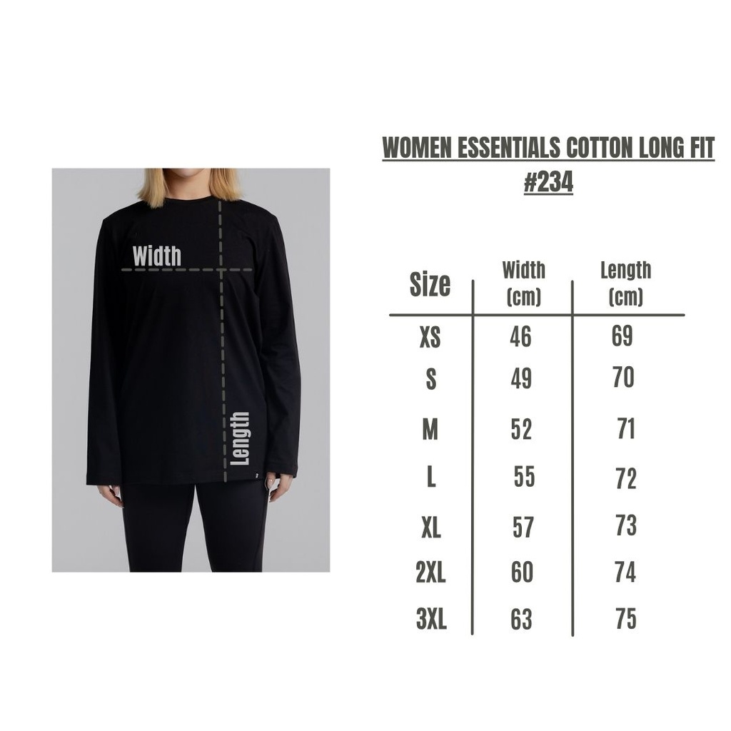 Women Essentials Cotton long Fit #234