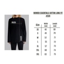 Women Essentials Cotton long Fit #234