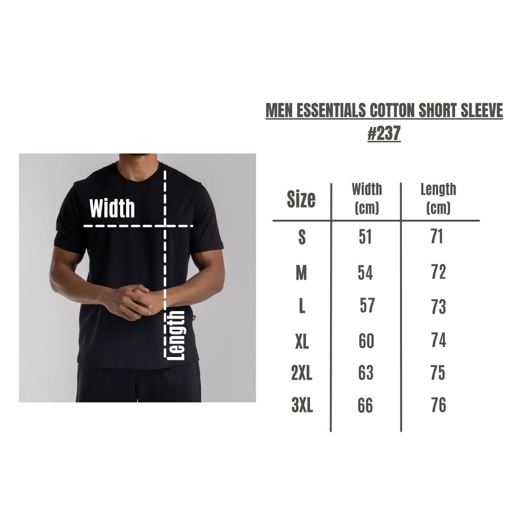 Men Essentials Cotton Short Sleeve #237