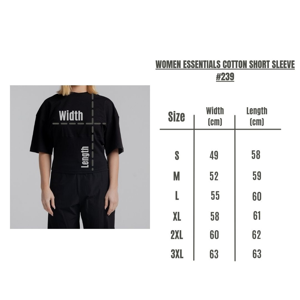 Women Essentials Cotton Short Sleeve #239