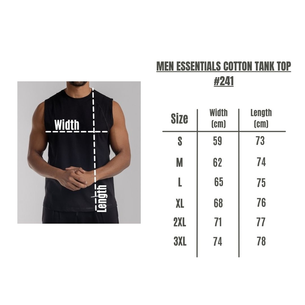 Men Essentials Cotton Tank Top #241