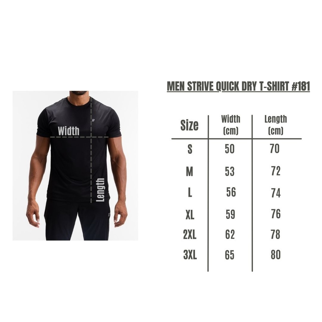 Men STRIVE quick dry T-shirt #181