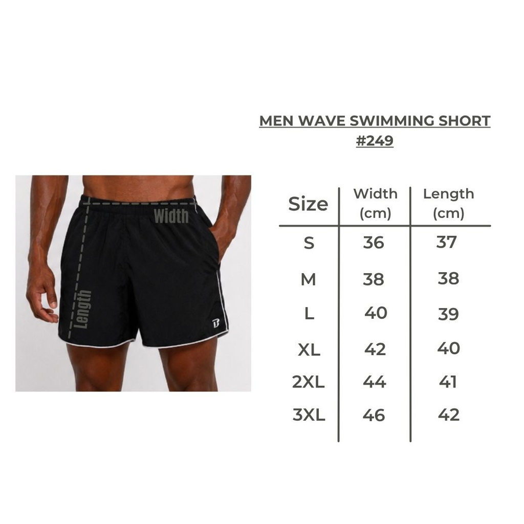Men Wave Swimming Short #249