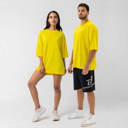 [UyS5958] Unisex-dry-oversize-t shirt. (yellow, S)