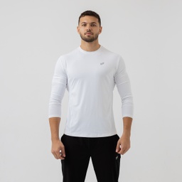 [MwM8057] Men-Training Long Sleeve T-Shirt (white, M)