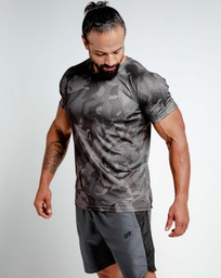 [MoM198] Men T shirt - dry-fit.. (olive camouflage, M)