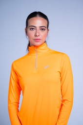 [WNS410] Women long sleeve T shirt - A (Neon Orange, S)