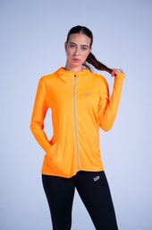 [WNS411] Women-Long Track Jacket - A (Neon Orange, S)
