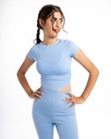 W - Ribbed cropped t shirt. #33