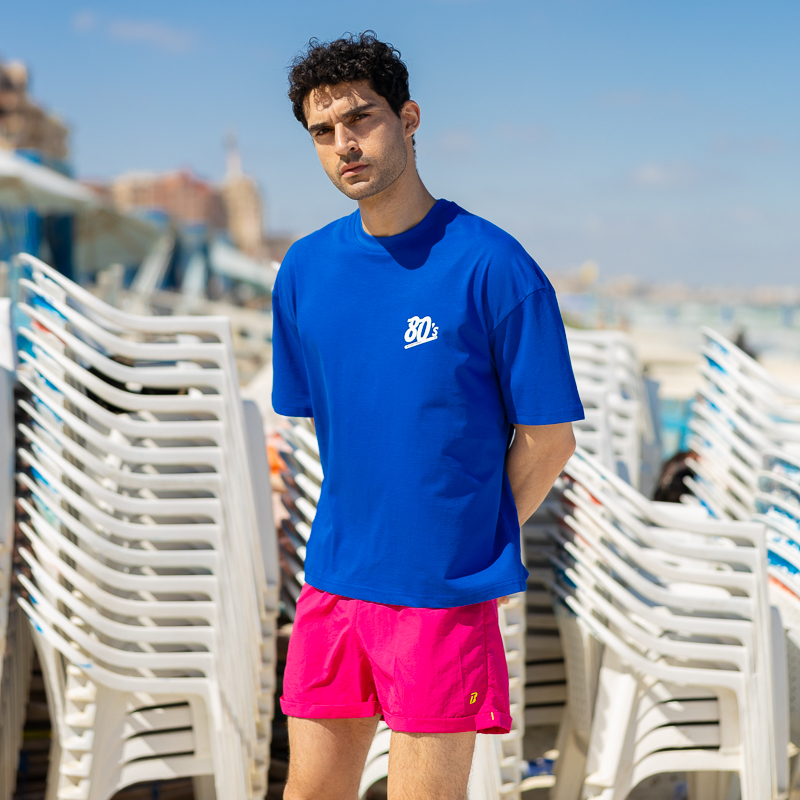 Men - Retro Cotton T shirt 80'S #159