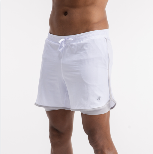 [MwS248842] Men STRIVE 2 IN 1 Short #183 (white, S)