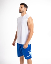 [MwSM1667] Men Basketball Basic Tank Top. (white, S)